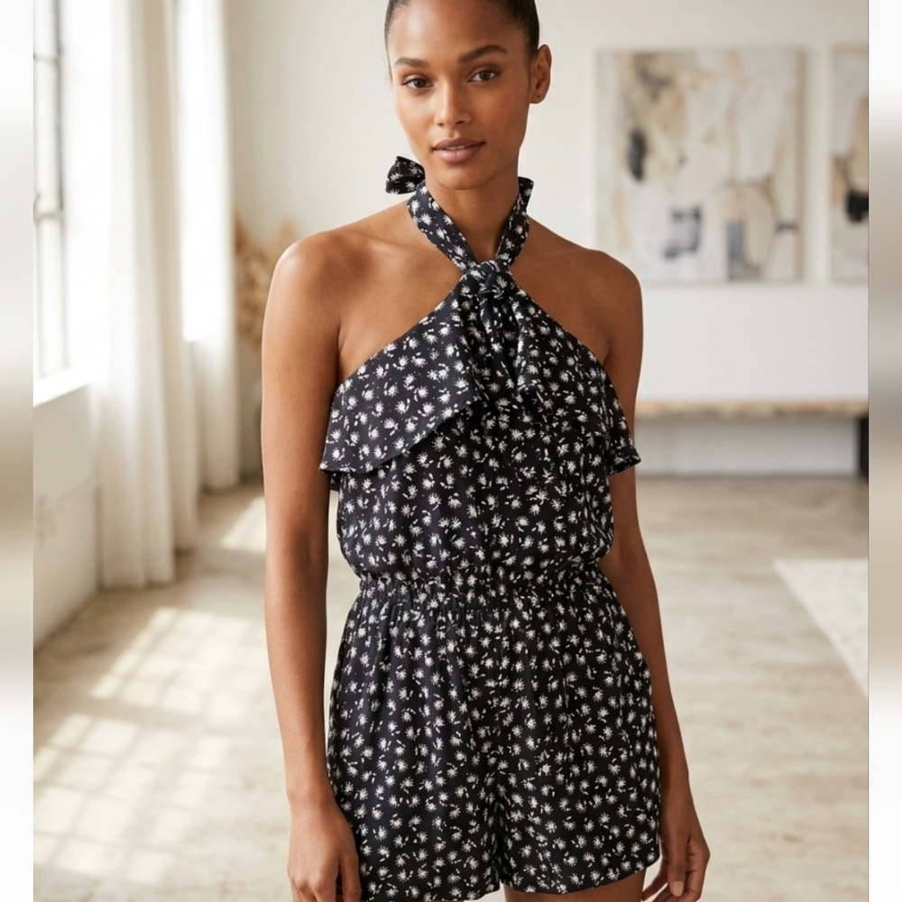 Womens Loft Halter Style One Piece Shorts Jumper + size XSP BNWOT
